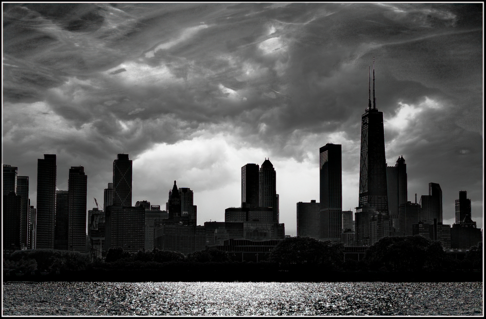 Chicago storm clouds